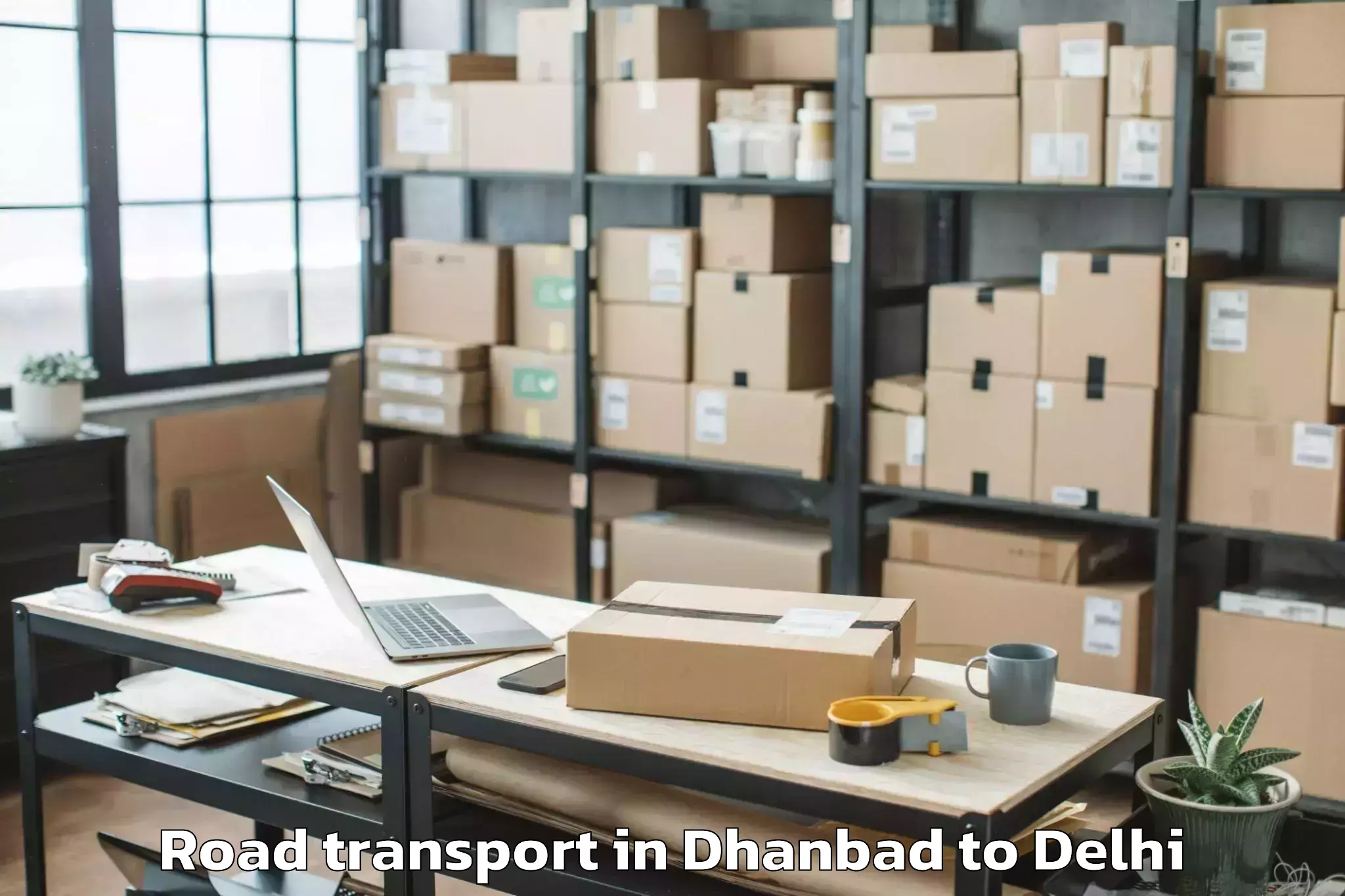 Book Dhanbad to V3s East Centre Mall Road Transport Online